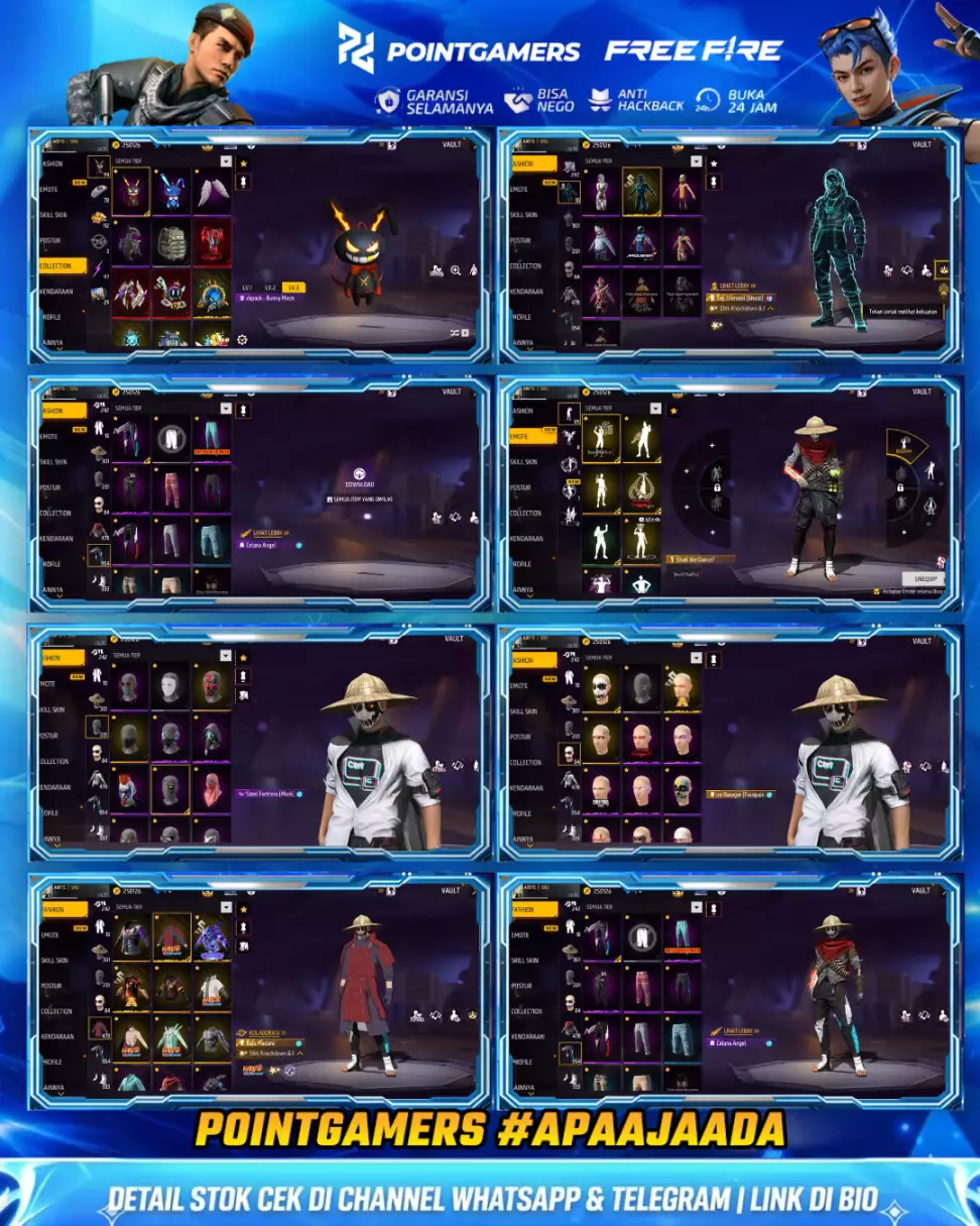 EVO : 2, MAX :  2, SG 2 :  GURUN TEROMPET METEOR BIRU 2