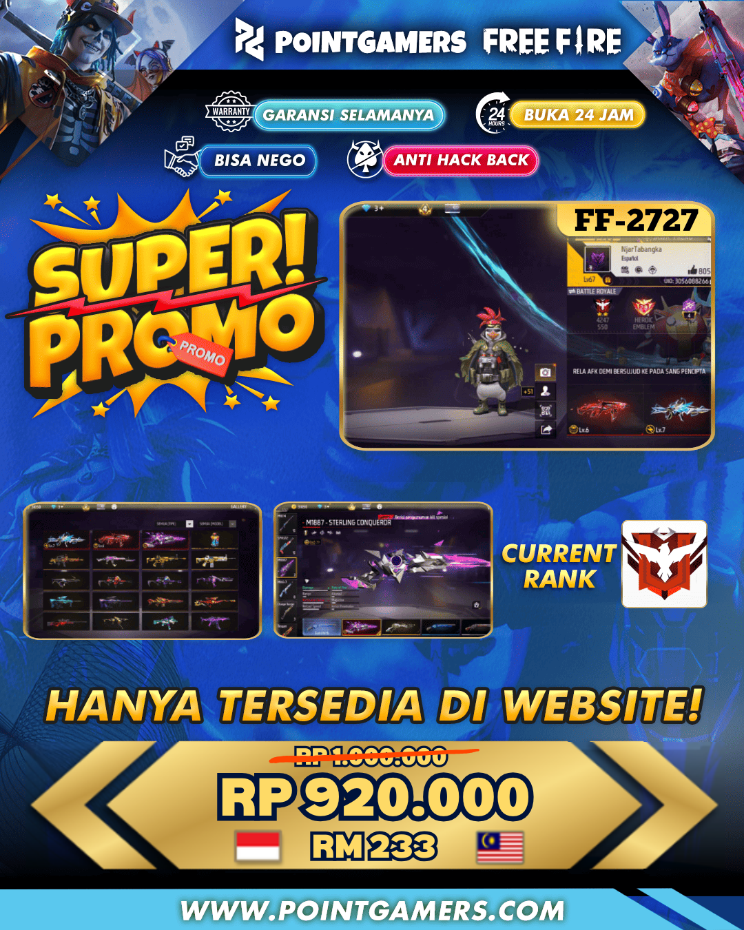 FF-2727 - PROMO 3 EVO MAX 1 TW 3, SG2 EVO LUMUT 2RASA