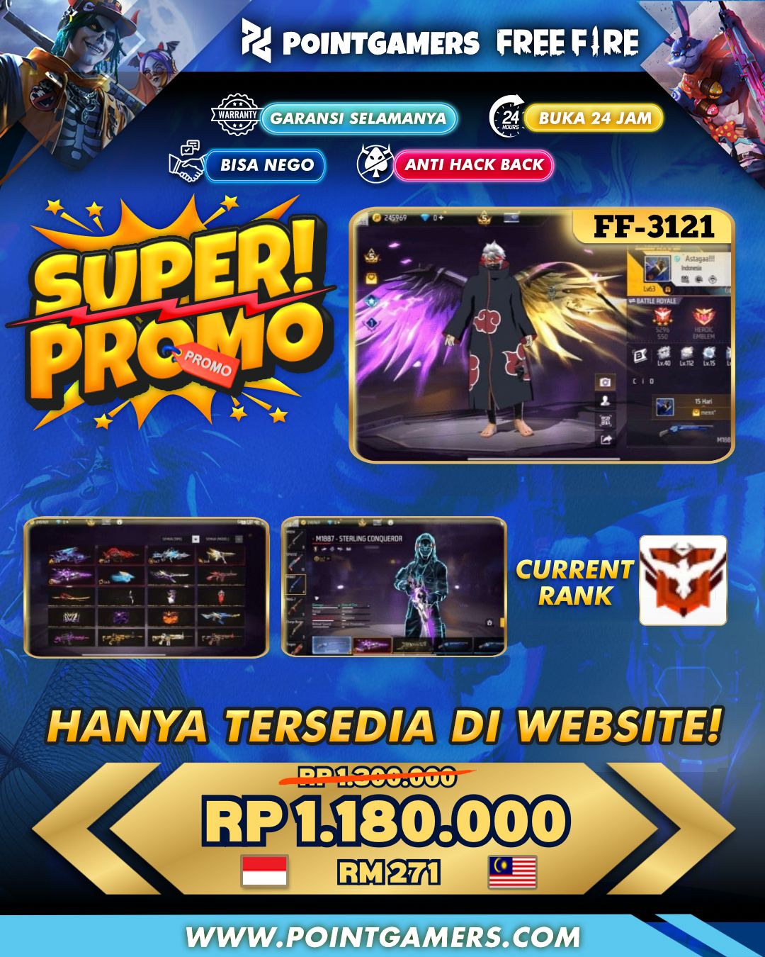 FF-3121 - PROMO BUNDLE HITACHI, SG 2 EVO
