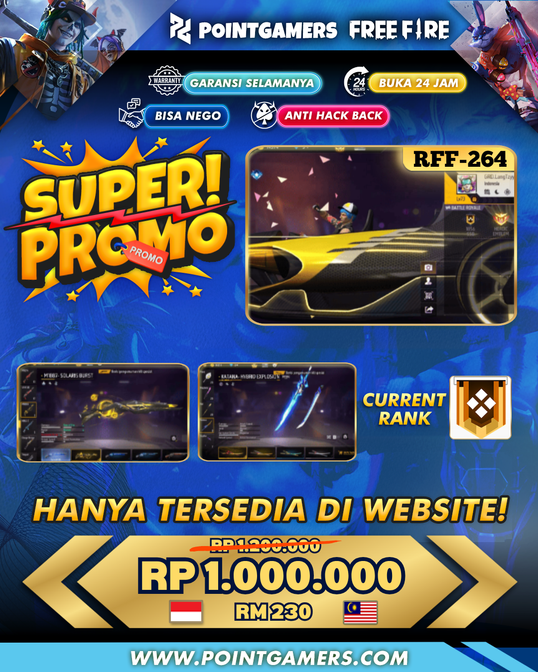 RFF-0264 - PROMO 4 EVO MAX 3, SG2 SOLAR 2RASA