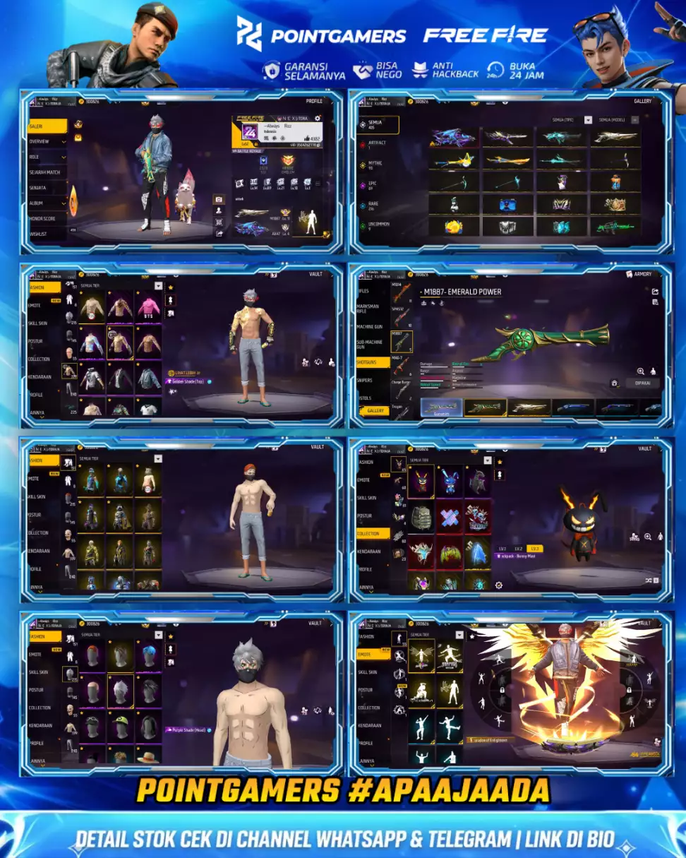 EVO ADA 1 MAX, SG2 : 5 RASA, GURUN, TROMPET, MAMBA, BUNNY PELURU SUCI 2