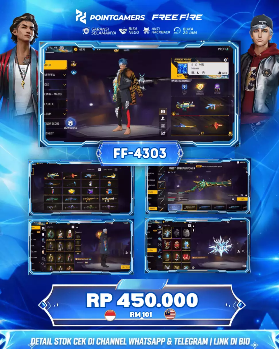 EVO : 1 MAX, SG2 : TROMPET, MAMBA, BUNNY, PELURU SUCI 1