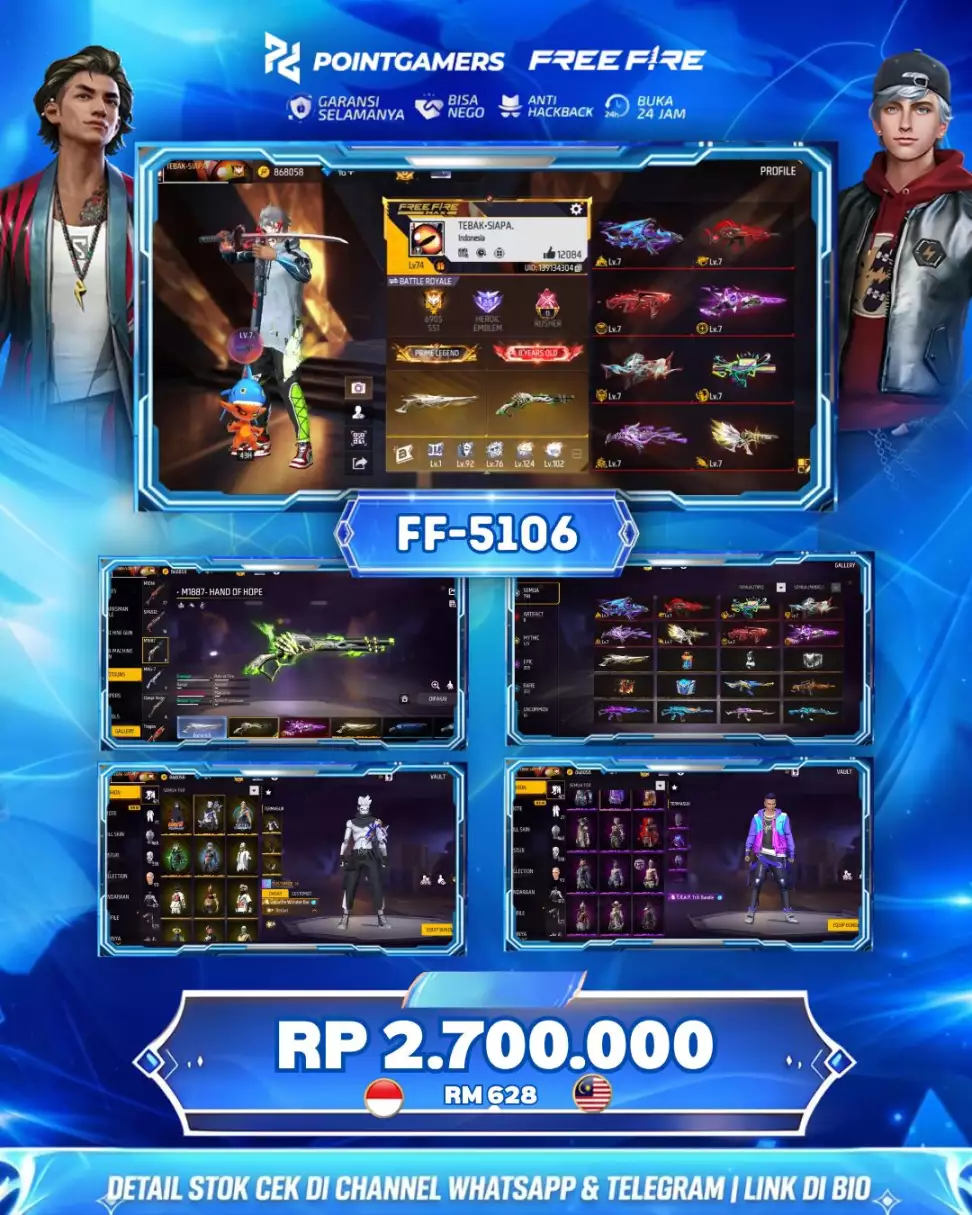 FF-5106 - EVO : 8 MAX, SG2 : 5 RASA EVO, LUMUT, GURUN, MAMBA, BUNNY