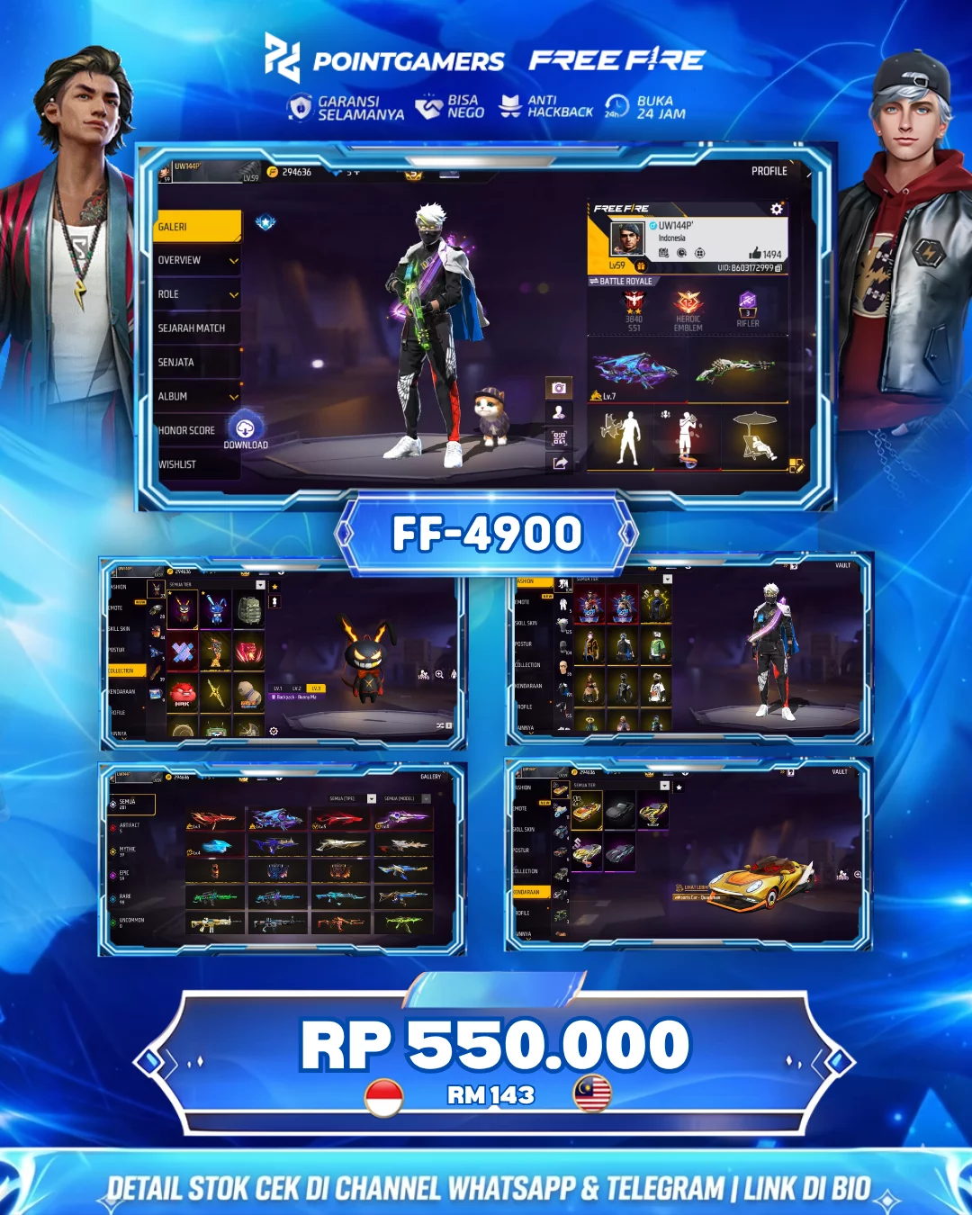 EVO 5 MAX 1 OTW 2, SG 2 STERLING, LUMUT, TEROMPET, GURUN 1