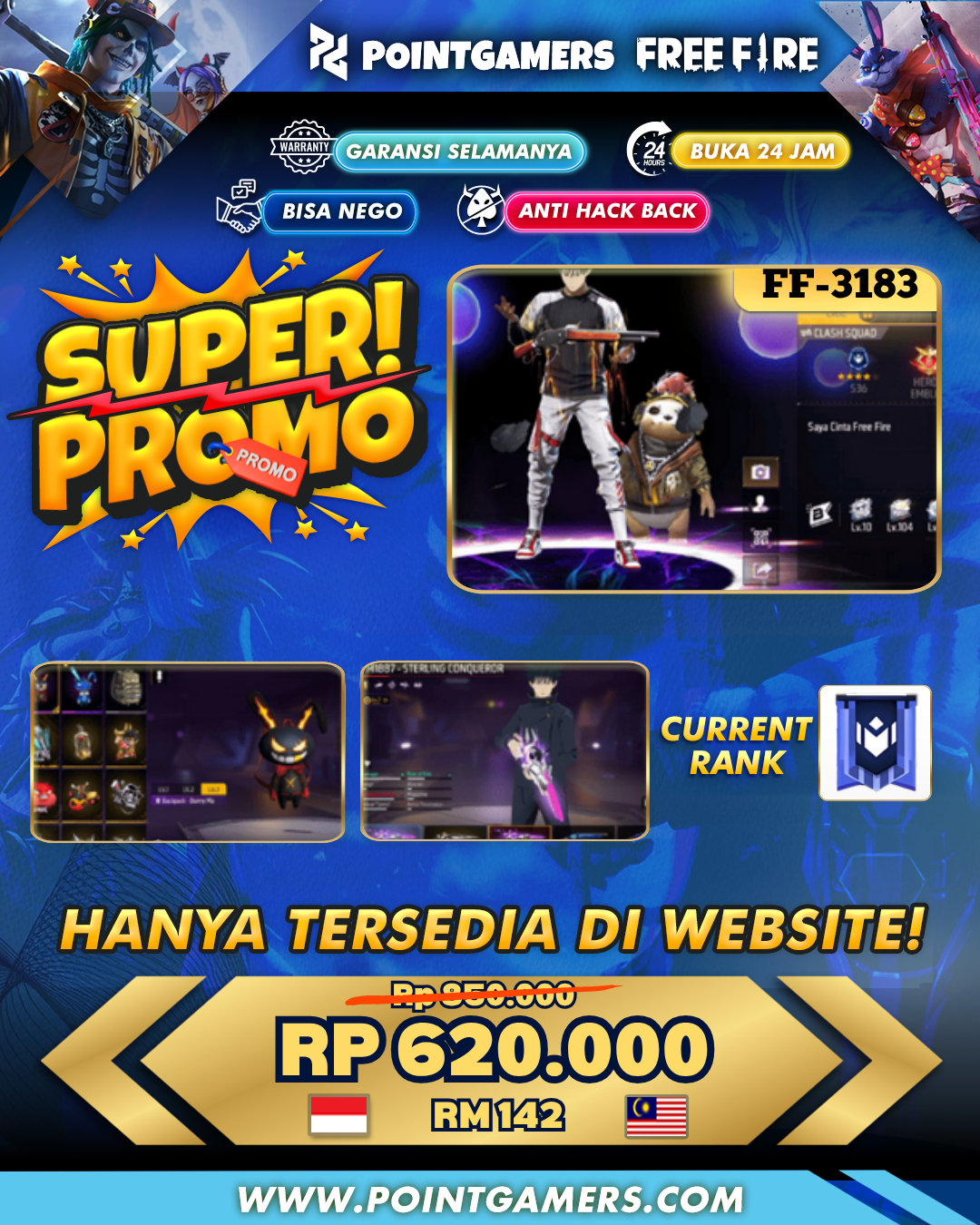FF-3183 - PROMO MAX 1 TW 2, SG 2 EVO,ABU,MAMBA