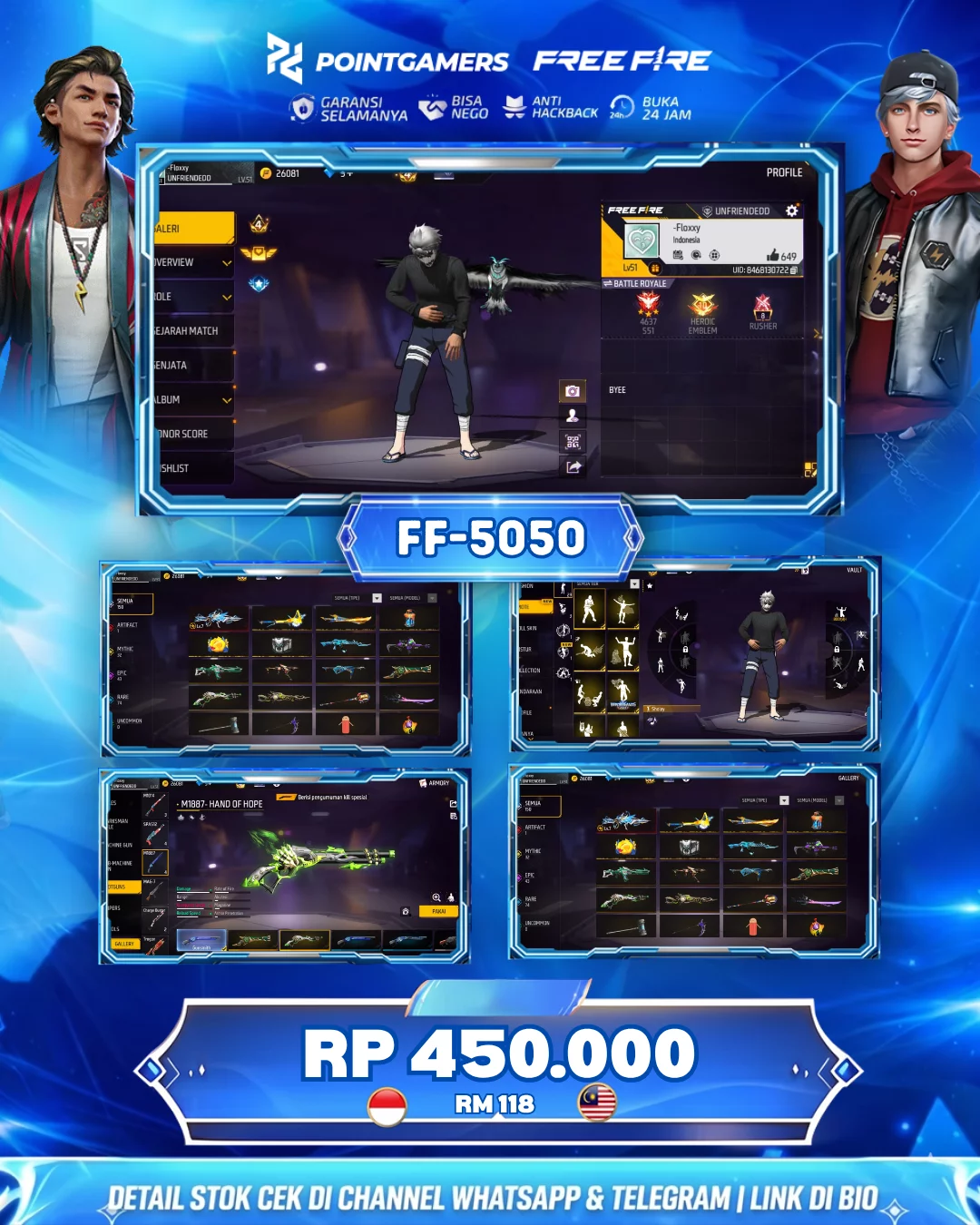 EVO : 1MAX : , SG 2 :  UNGU/REAPER 1