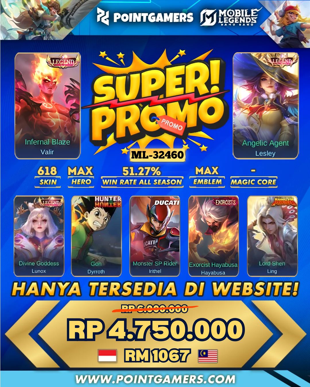 ML-32460 - PROMO VALIR LEGEND, LESLEY LEGEND
