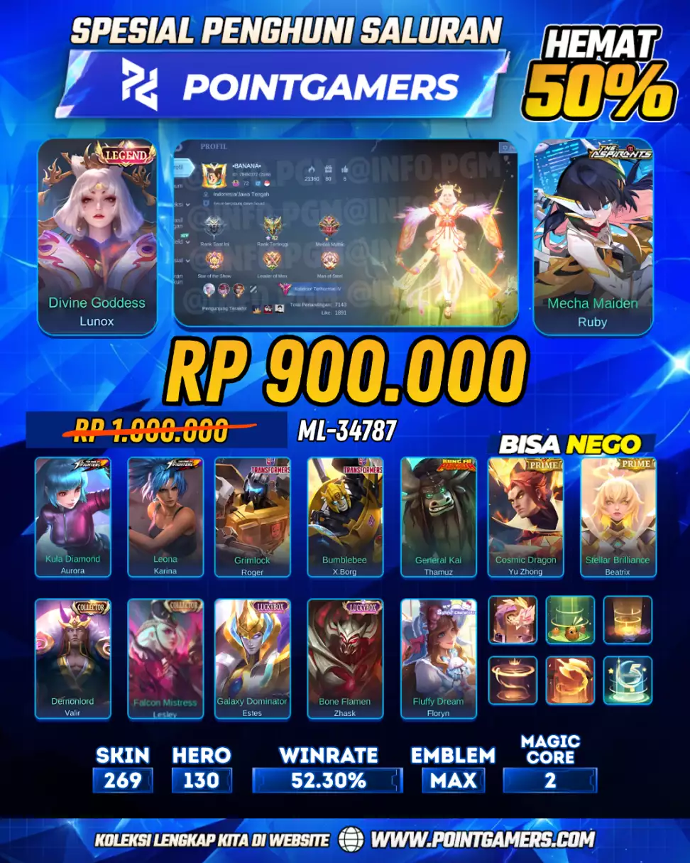 ML-34787 - LUNOX LEGEND, RUBY ASPIRANTS