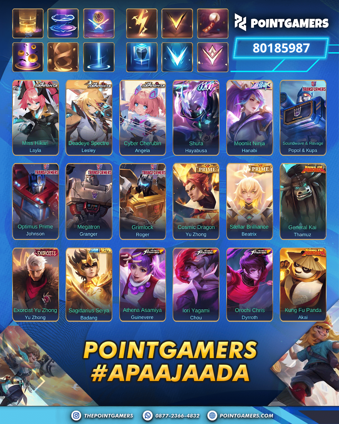 PROMO FREYA LEGEND, GUSION LEGEND, FRANCO LEGEND, SABER LEGEND 2