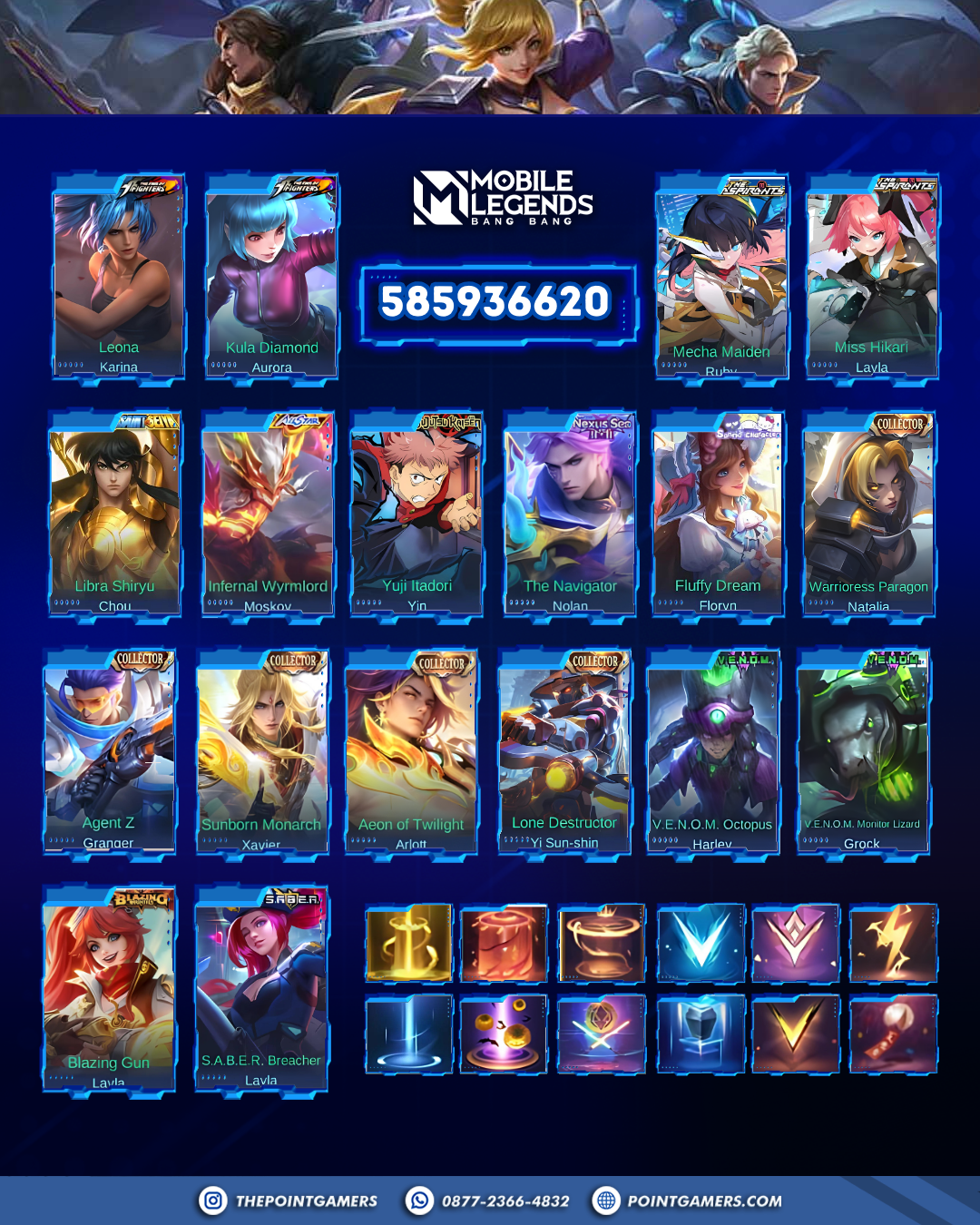 PROMO ALUCARD LEGEND, FRANCO LEGEND, JOHNSON LEGEND, LESLEY LEGEND 3