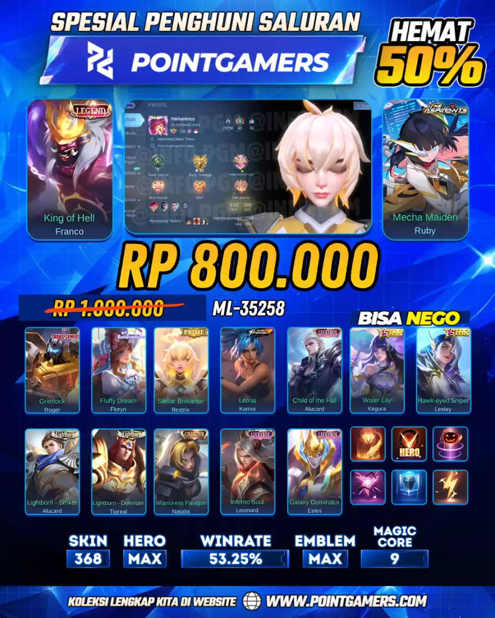 ML-35258 - FRANCO LEGEND, RUBY ASPIRANTS