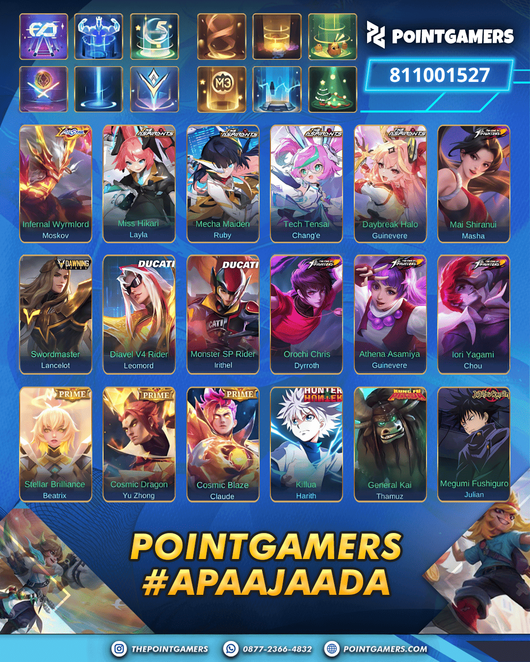PROMO ALUCARD LEGEND, GUSION LEGEND 2