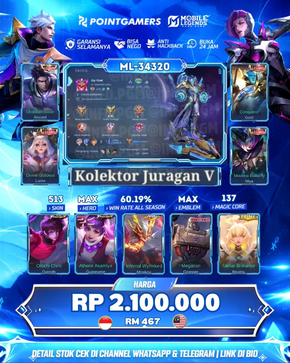 ML-34320 - MIYA LEGEND, LUNOX LEGEND