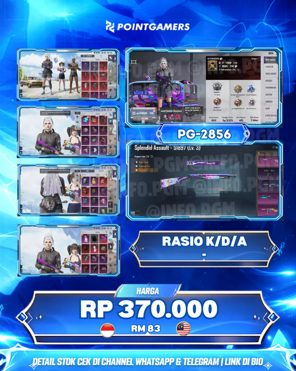 PG-2856 - S1897- SPLENDID ASSAULT LV 3, MP5K- RETRO PIXEL LV 2