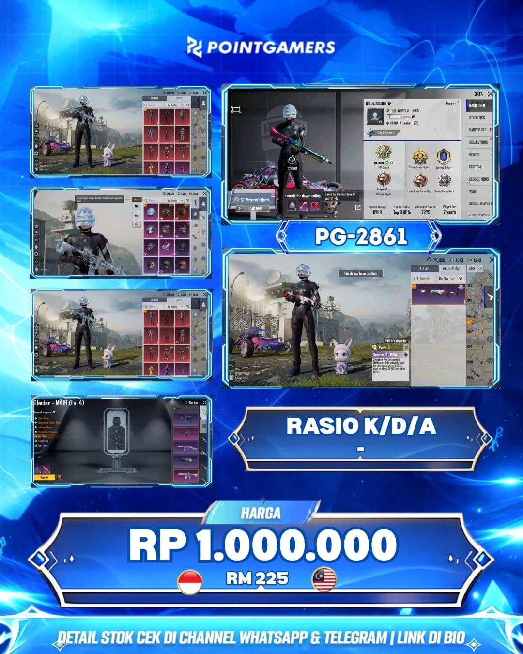 PG-2861 - M4 GLACIER LV 4, S1897 SPLENDID ASSAULT LV2