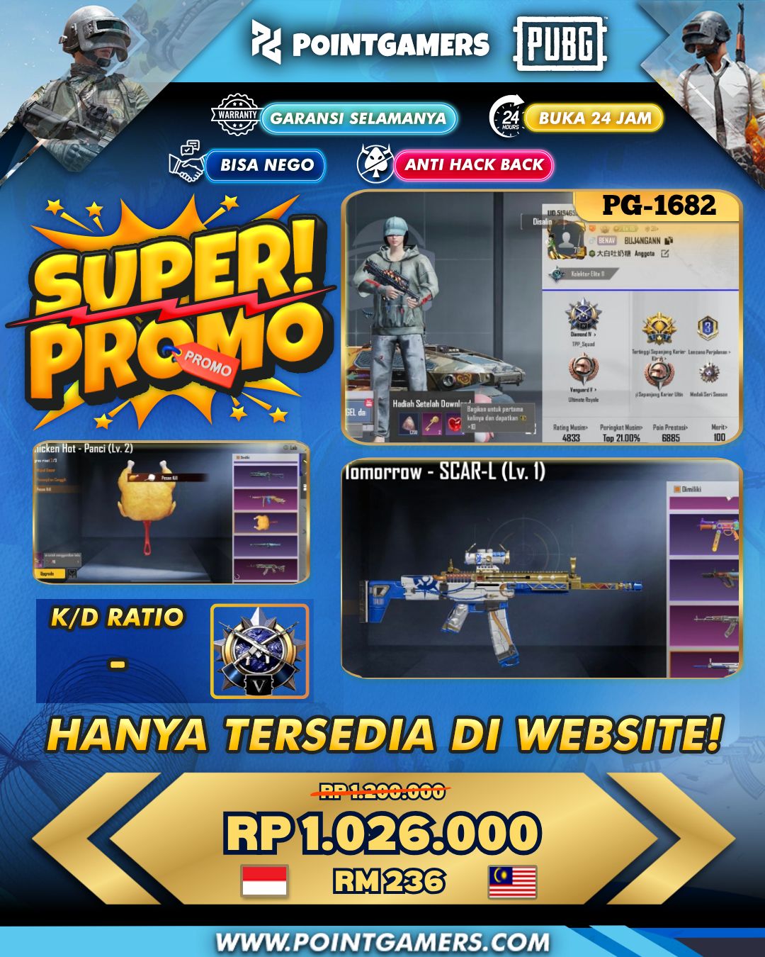PG-1682 - PROMO AKM CODEBREAK LVL 2 OPEN ATTACMENT, M762 STARCORE  LVL 4 OPEN ATTACMENT