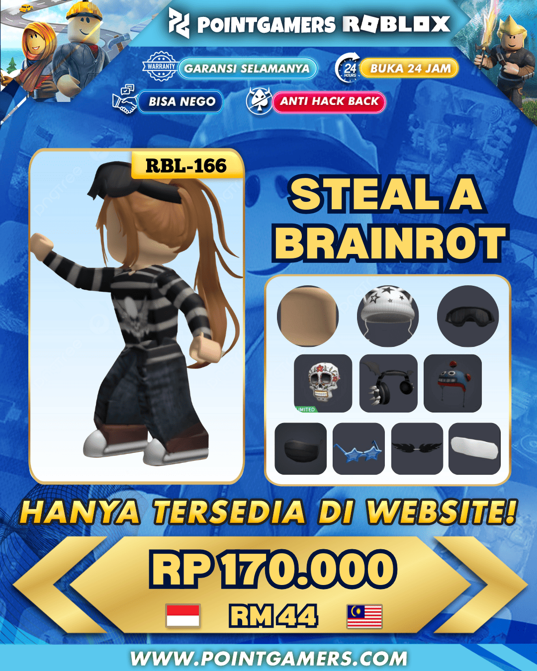 RBL-0166 - TOPI KUCING, ROBOT BEANIE