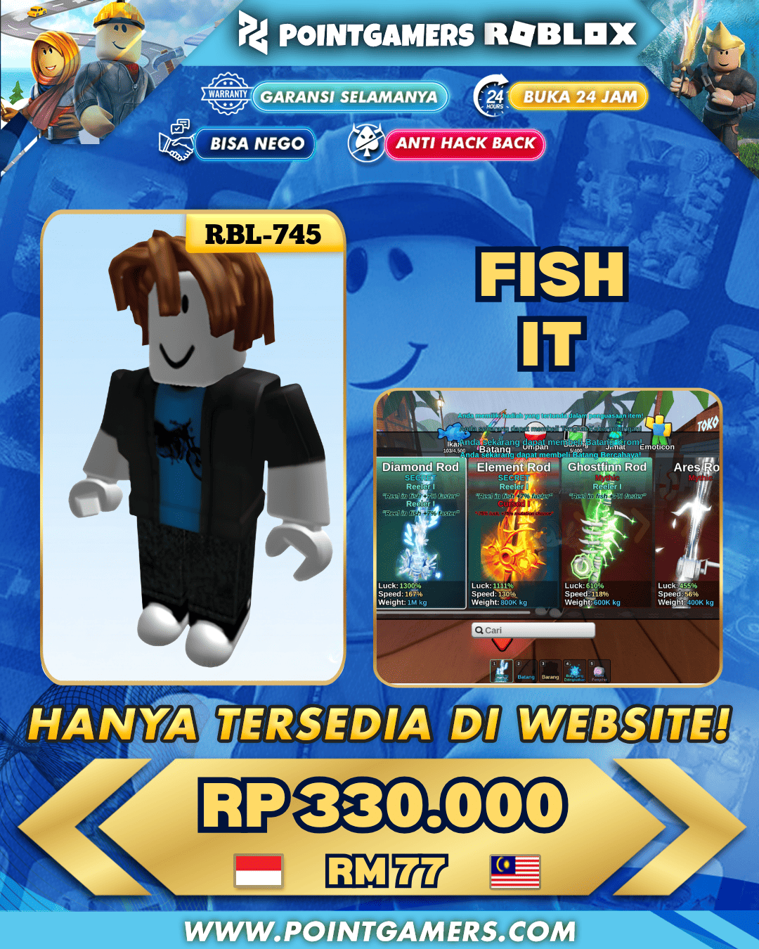 RBL-0745 - 48 M COIN, LVL 627