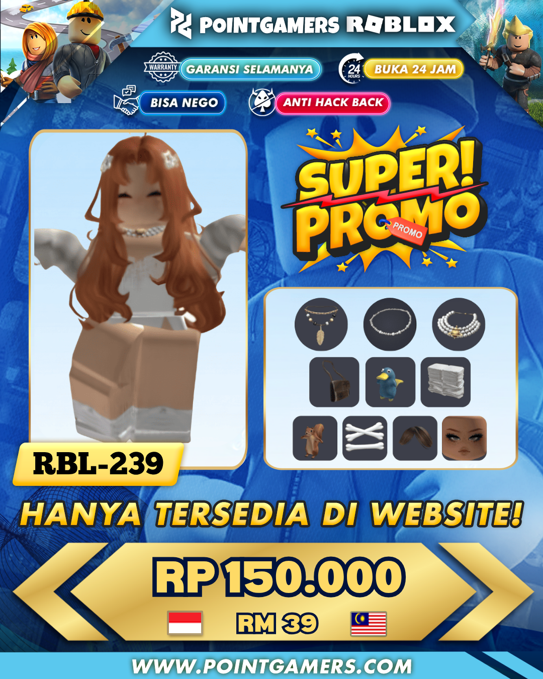 RBL-0239 - PROMO MINI WOMAN, BLUE PLATYPUS SUIT