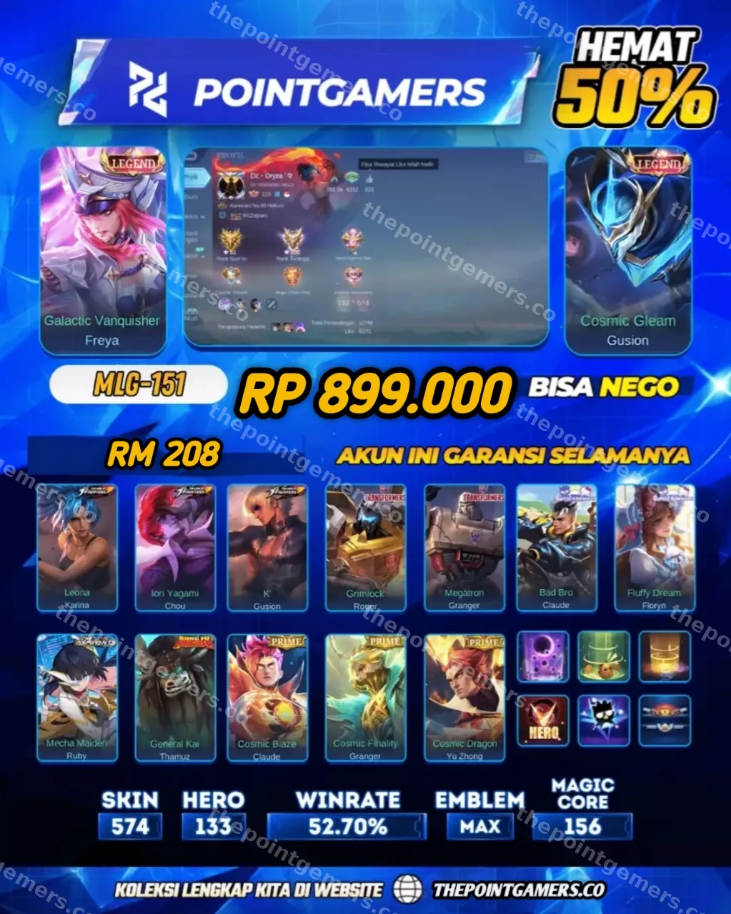 MLG-151 - FREYA LEGEND X GUSION LEGEND